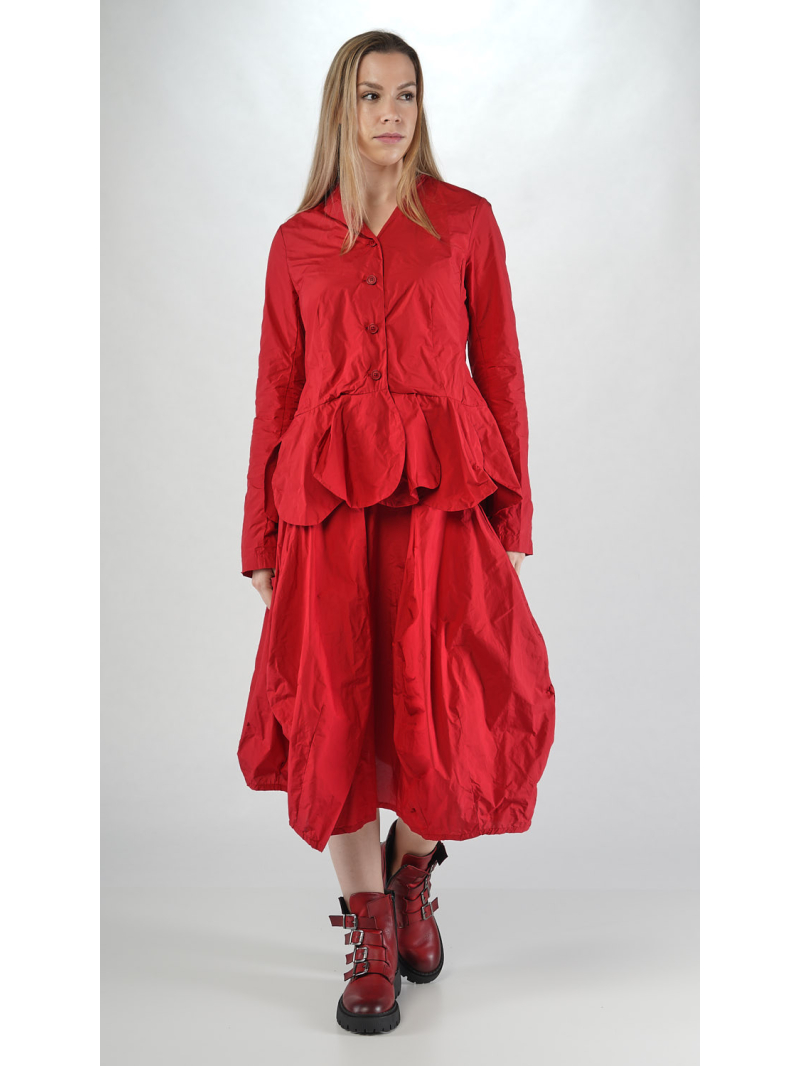 Rundholz Black Label - Memory Crash Jacke mit Blumengeformten Saum - 2253301103