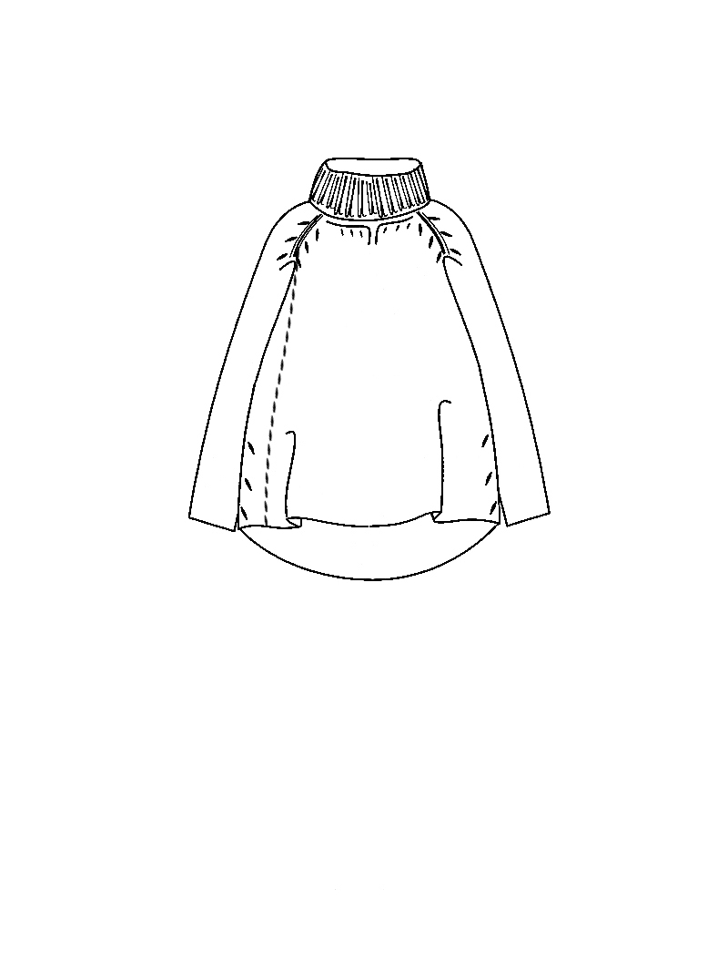 Rundholz Black Label - Gerader Weiter Boucle Woll Pullover - 2253310701