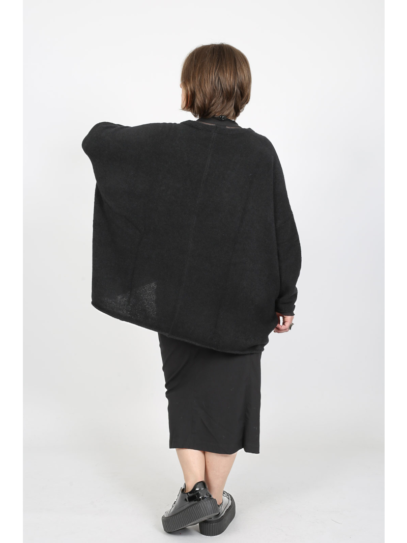 Rundholz Black Label - Strickjacke mit asymmetrischem Saum und Schalkragen - 2253317104