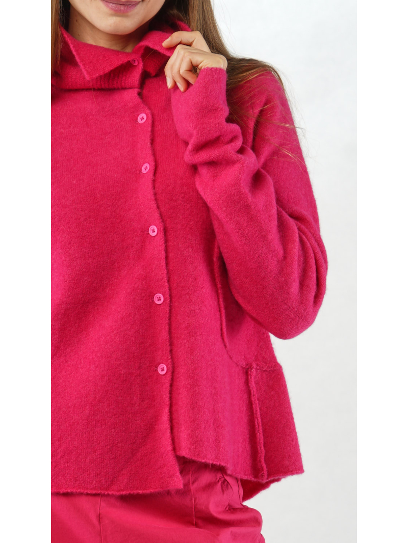 Rundholz Black Label - Asymmetrische Woll Strickjacke - 2253327104