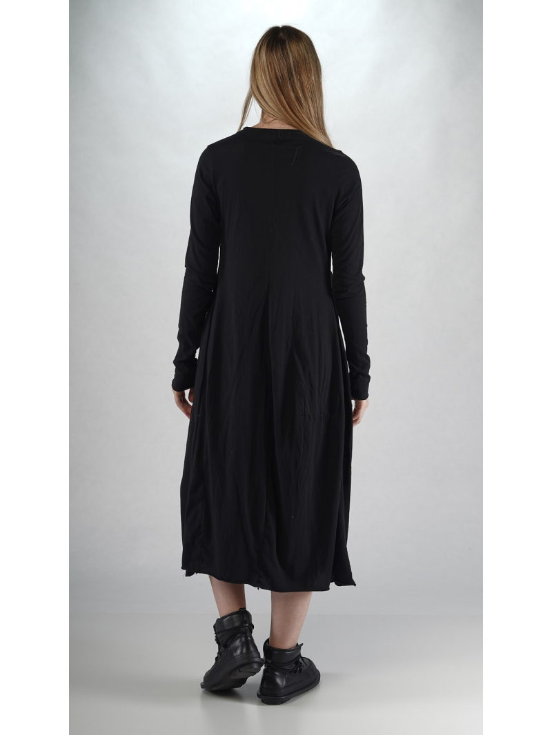 Rundholz Black Label - Gerades weites Jersey Kleid mit Schleife zum Binden - 2253330905