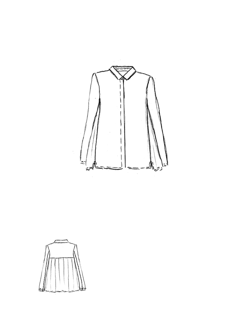 Rundholz Black Label - Popeline Bluse mit Faltenpartie - 2253350403