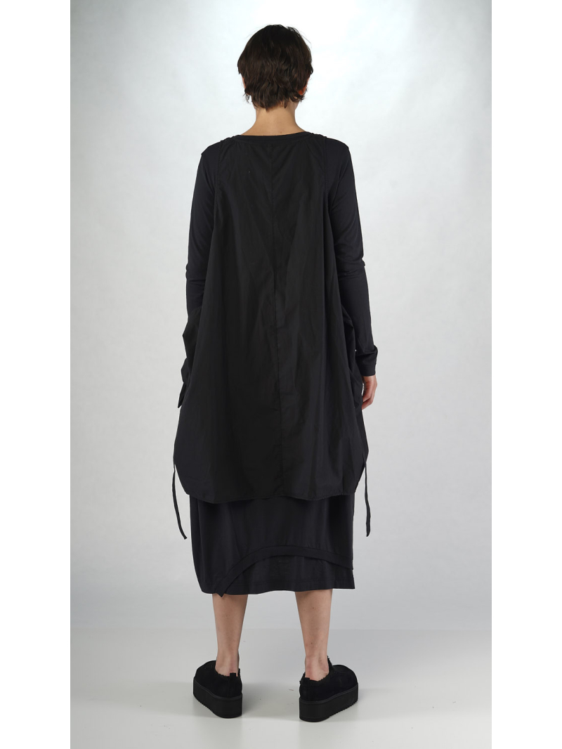 Rundholz Black Label - Asymmetrisches Popeline Kleid - 2253350904