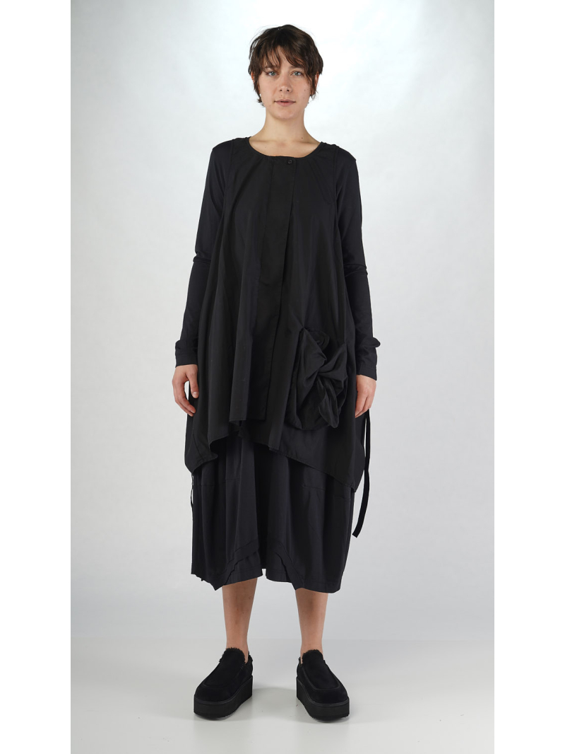Rundholz Black Label - Asymmetrisches Popeline Kleid - 2253350904