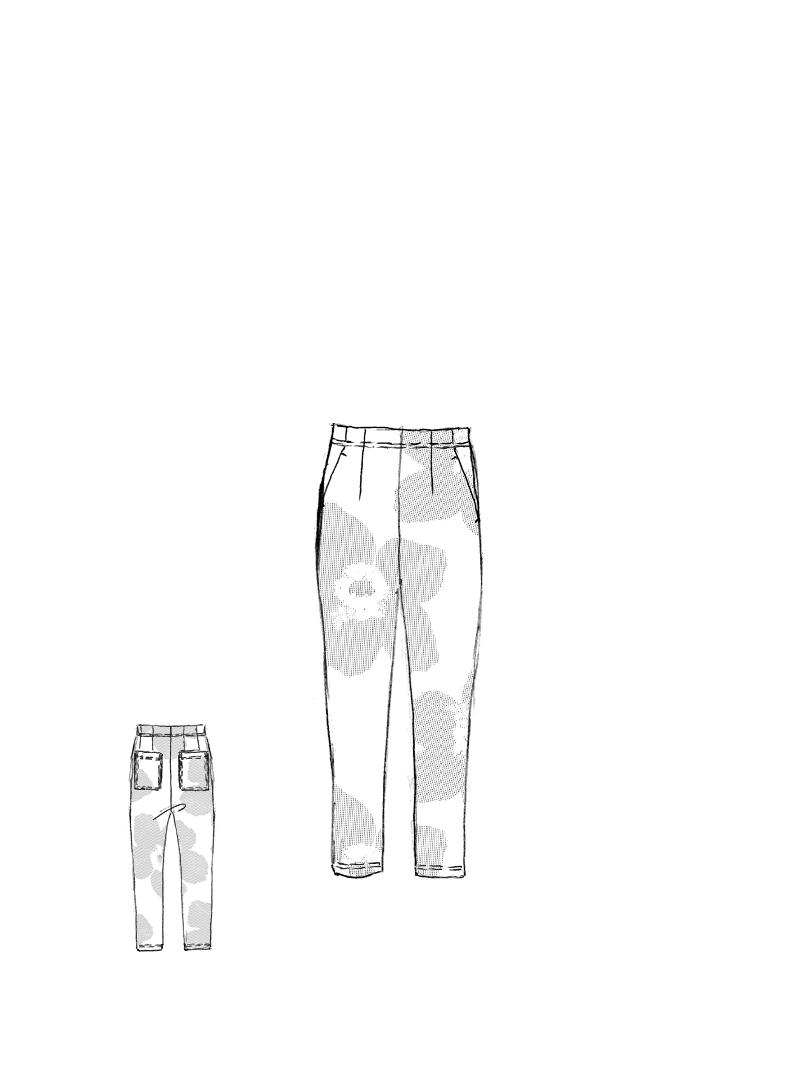 Rundholz Black Label - Schmale Baumwoll Stretch Hose - 2253390107