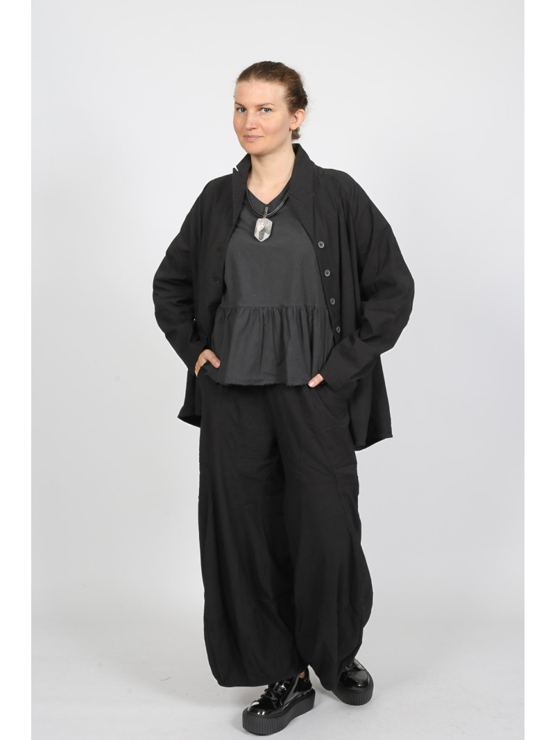 Rundholz Black Label - Ballonhose mit Flockdruck von black label - 2253390116