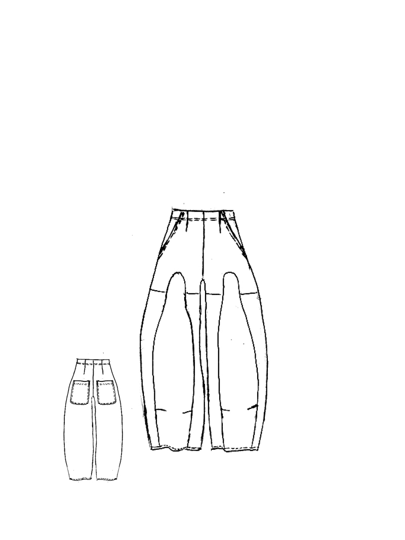 Rundholz Black Label - Хлопковые брюки-стрейч в форме шара - 2253390126