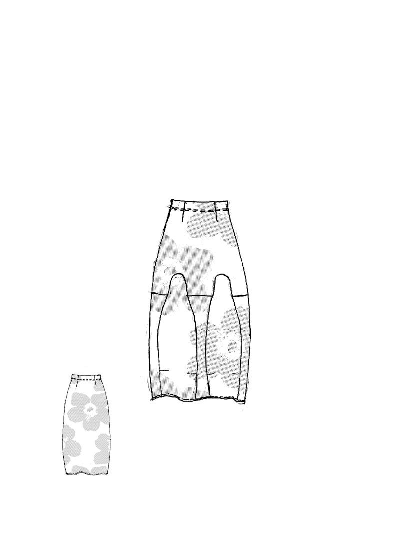 Rundholz Black Label - Юбка из хлопкового стрейча в форме тюльпана - 2253390305