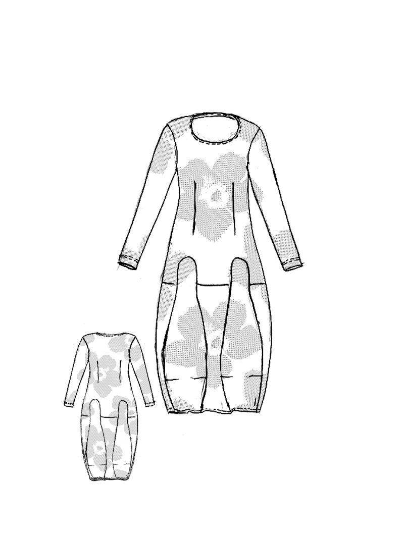 Rundholz Black Label - Прямое узкое платье из хлопкового стрейча - 2253390904