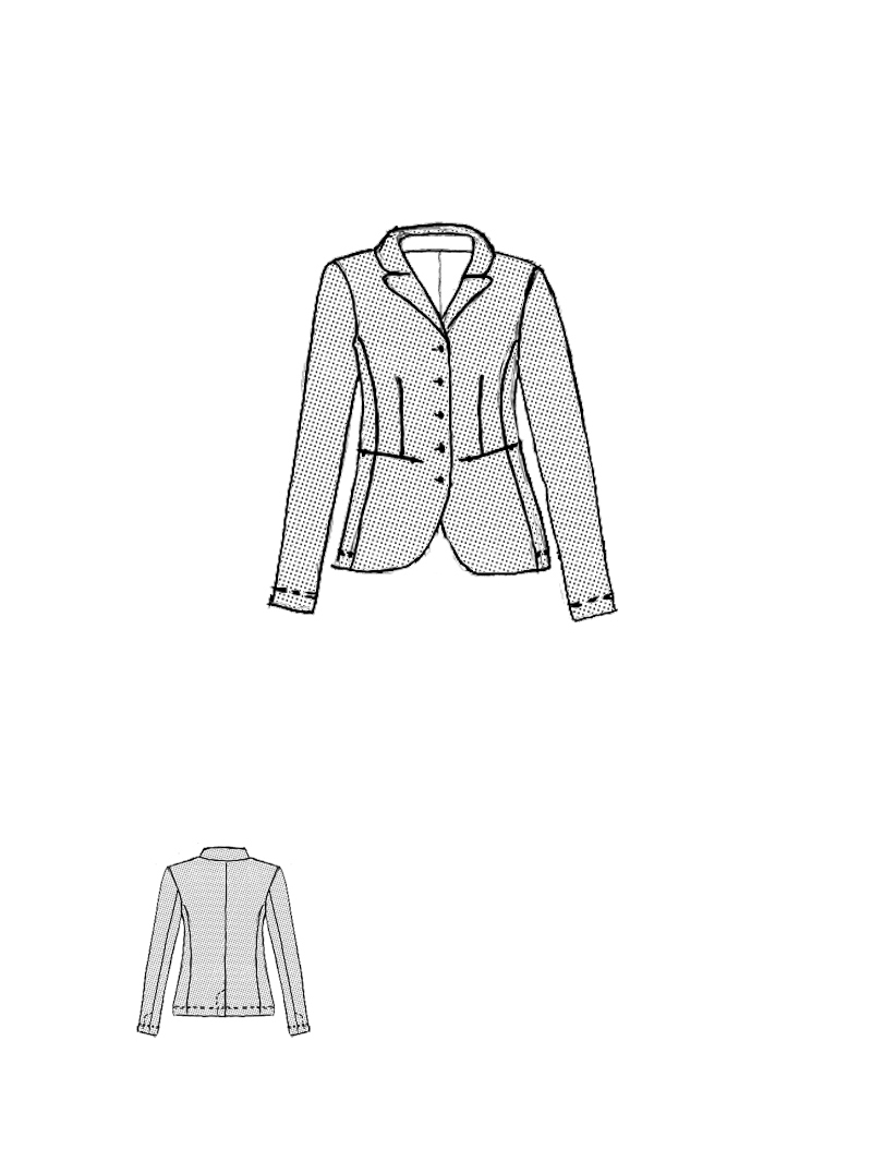 Rundholz Black Label - Taillierte Baumwoll Stretch Jacke - 2253391111