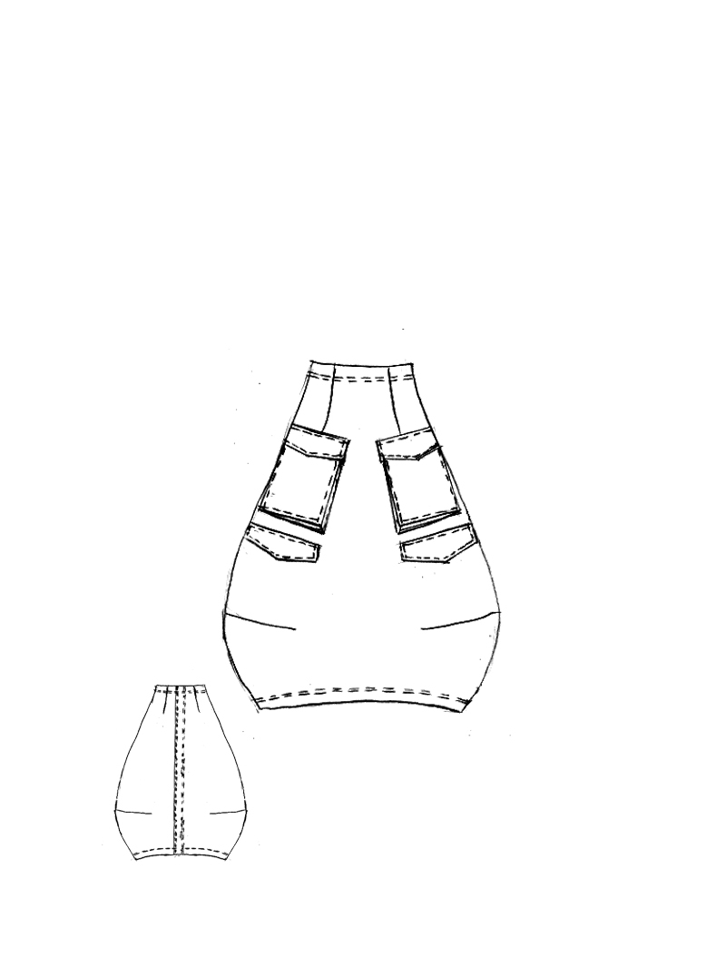 Rundholz Black Label - Ballonrock aus hochwertigem Baumwoll-Mix - 2253410305