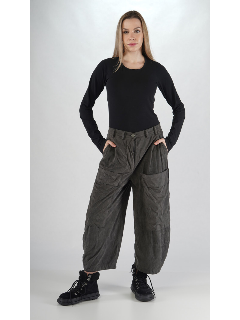 Rundholz Black Label - Ballonförmige Velour Hose - 2253420101