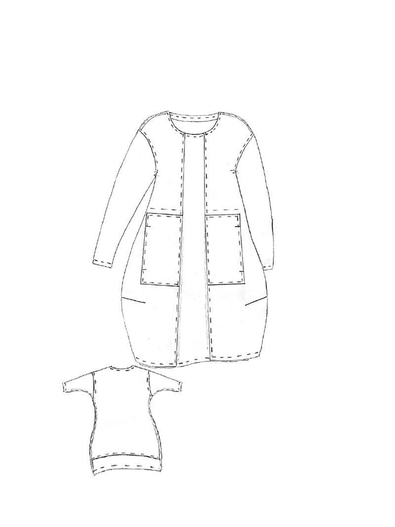 Rundholz Black Label - Oversize Velour Kleid - 2253420904