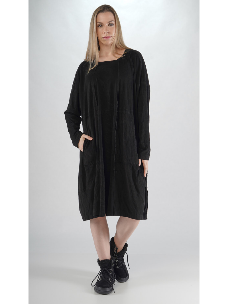 Rundholz Black Label - Oversize Velour Kleid - 2253420904