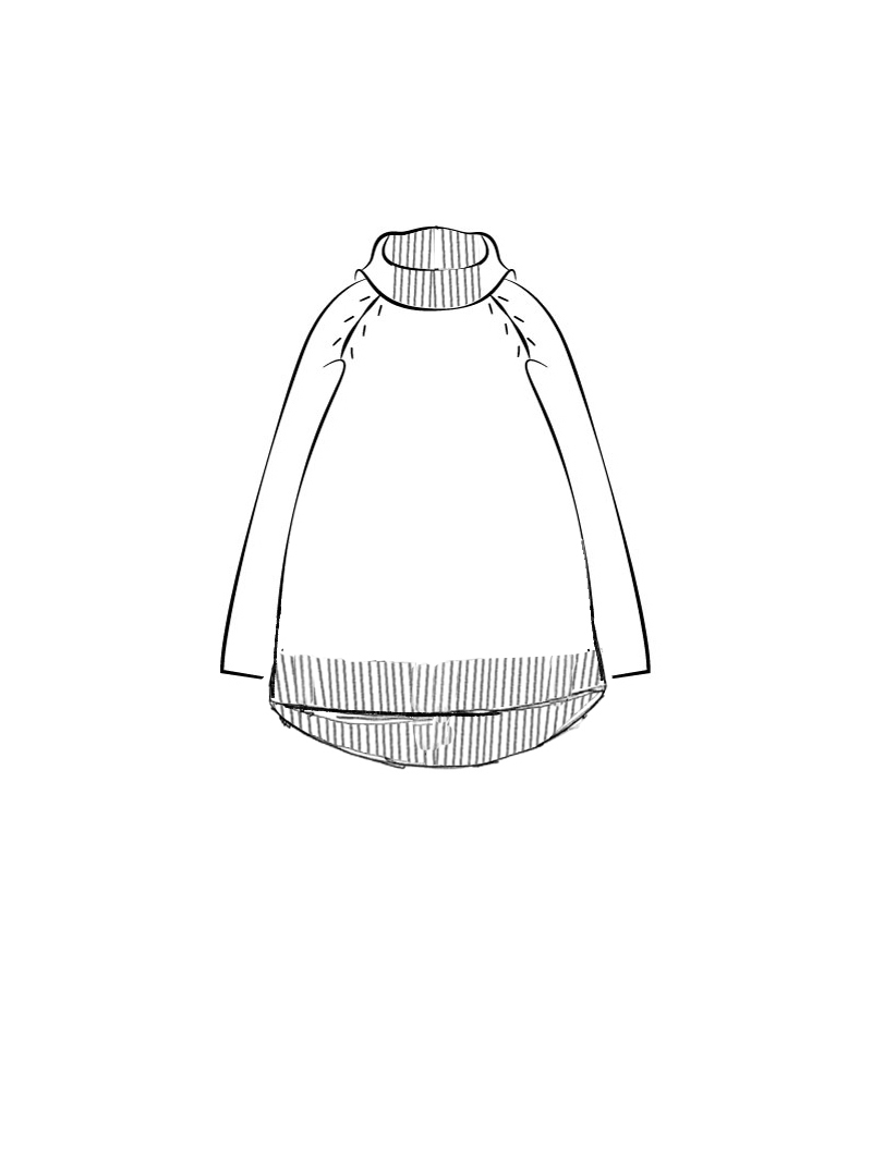 Rundholz Black Label - Ausgestellter Woll mix Pullover mit Rollkragen - 2253450707