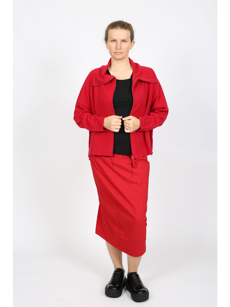 Rundholz Black Label - Oversize Strickjacke mit Reißverschluss und Rollkragen - 2253457109