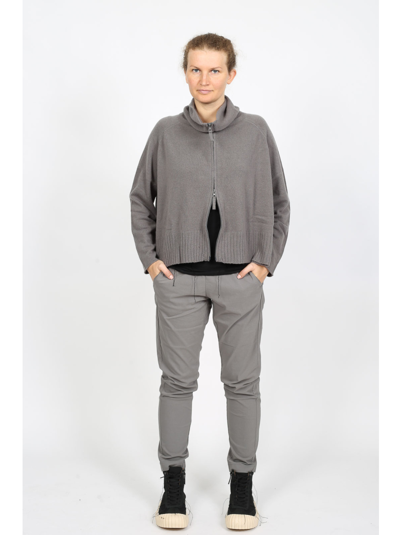 Rundholz Black Label - Oversize Strickjacke mit Reißverschluss und Rollkragen - 2253457109