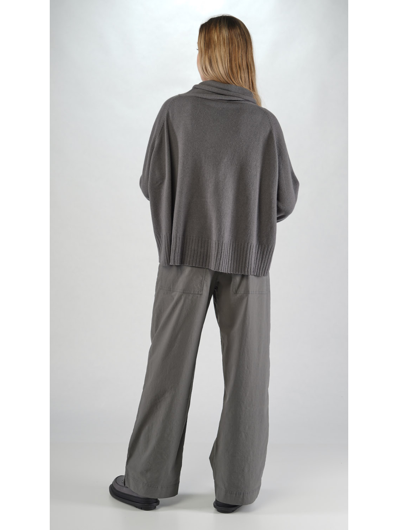 Rundholz Black Label - Oversize Strickjacke mit Reißverschluss und Rollkragen - 2253457109