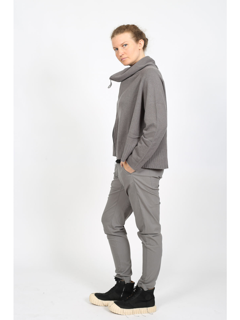 Rundholz Black Label - Oversize Strickjacke mit Reißverschluss und Rollkragen - 2253457109