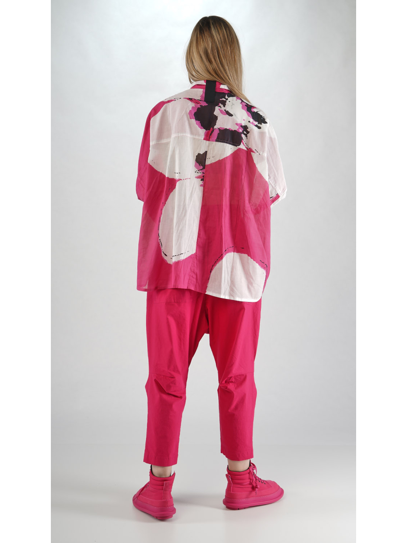 Rundholz Black Label - Прямая широкая вуалевая блузка с пуговицами - 2253600401