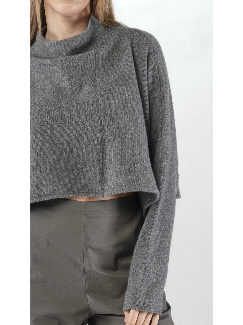 Rundholz Black Label - Kurzer A-förmiger Woll mix Strick Pullover - 2253620704