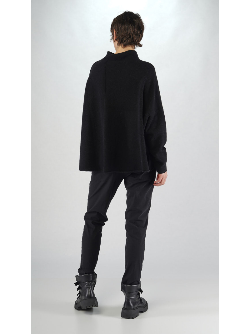 Rundholz Black Label - Hüftlanger Ausgestellter Woll mix Strick Pullover - 2253620705