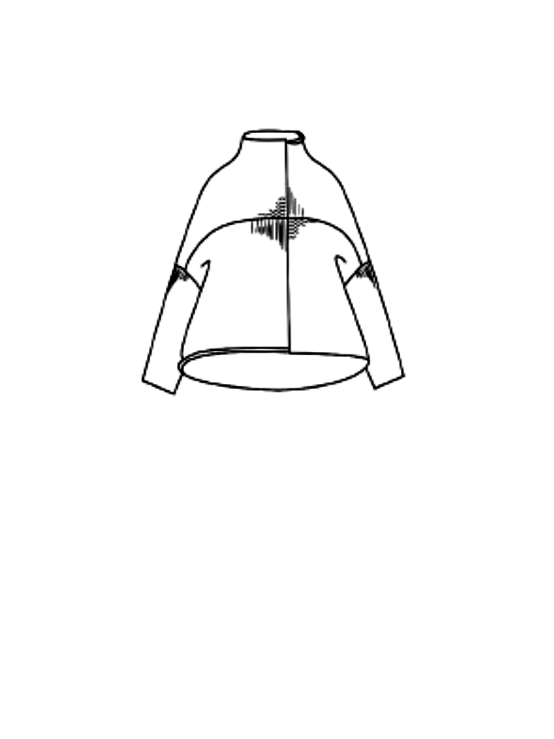 Rundholz Black Label - Hüftlanger Ausgestellter Woll mix Strick Pullover - 2253620705