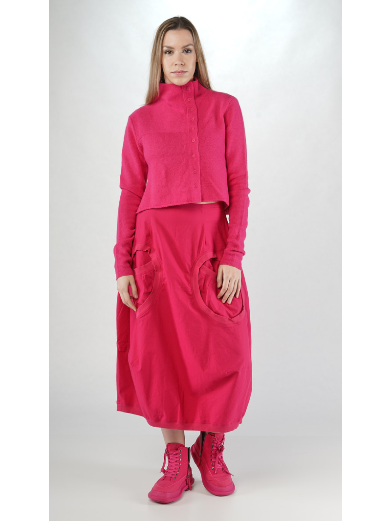 Rundholz Black Label - Asymmetrische Woll mix Strickjacke mit Knöpfen - 2253627103