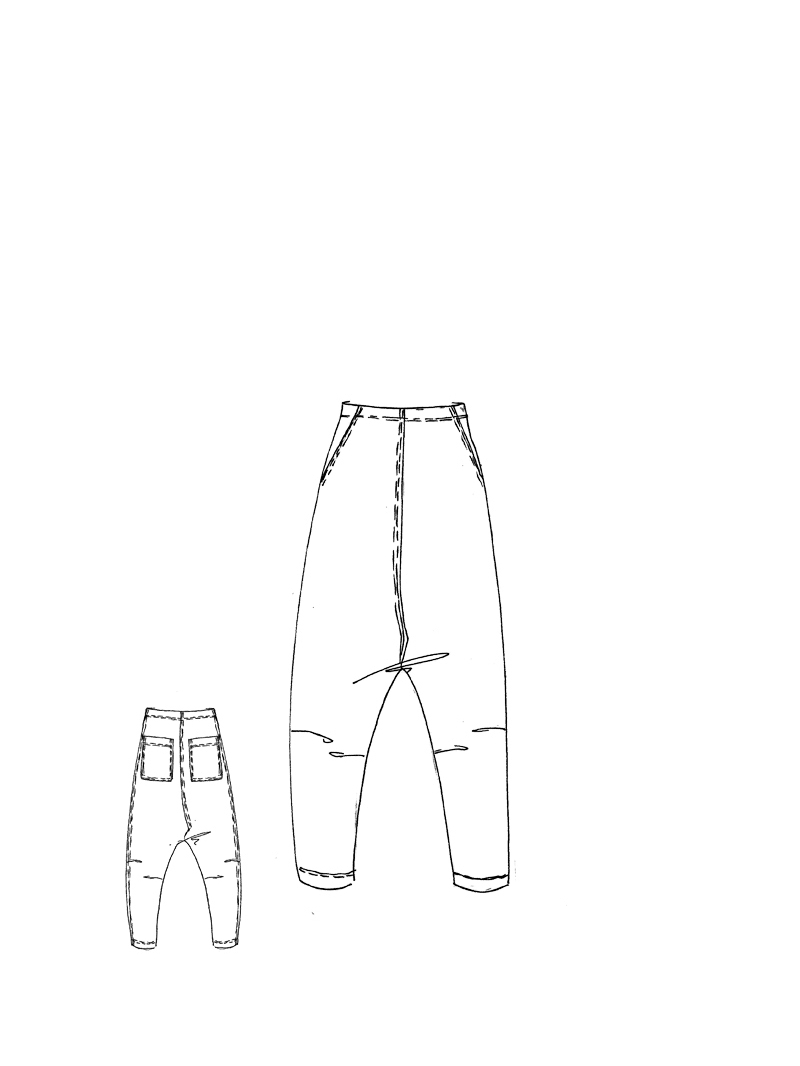 Rundholz Black Label - Boot cut Cottonshape Hose - 2253630103