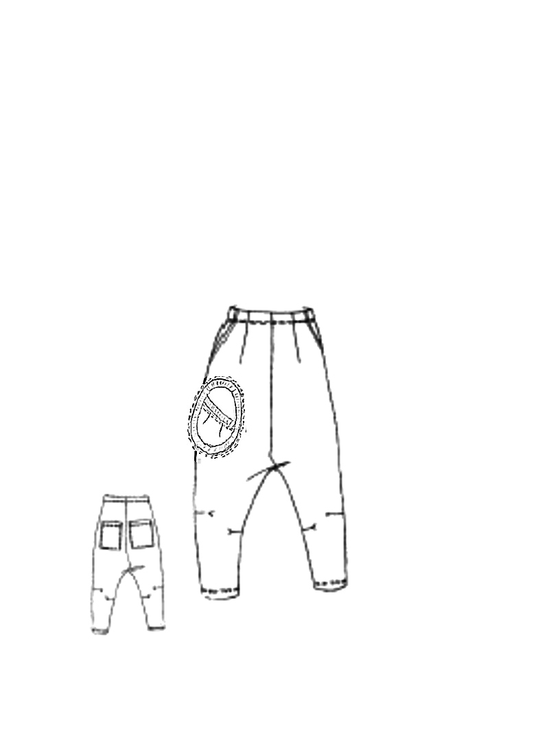 Rundholz Black Label - Baggy Cottonshape Hose - 2253630110