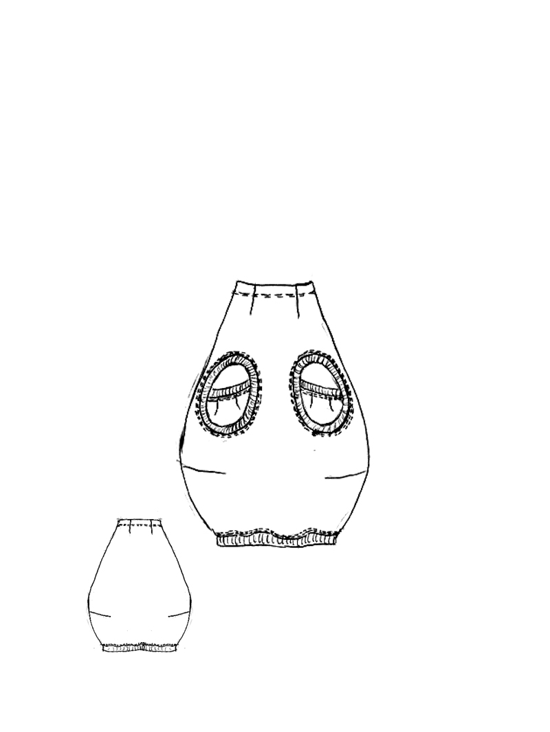 Rundholz Black Label - Ballonförmiger Cottonshape Rock - 2253630308