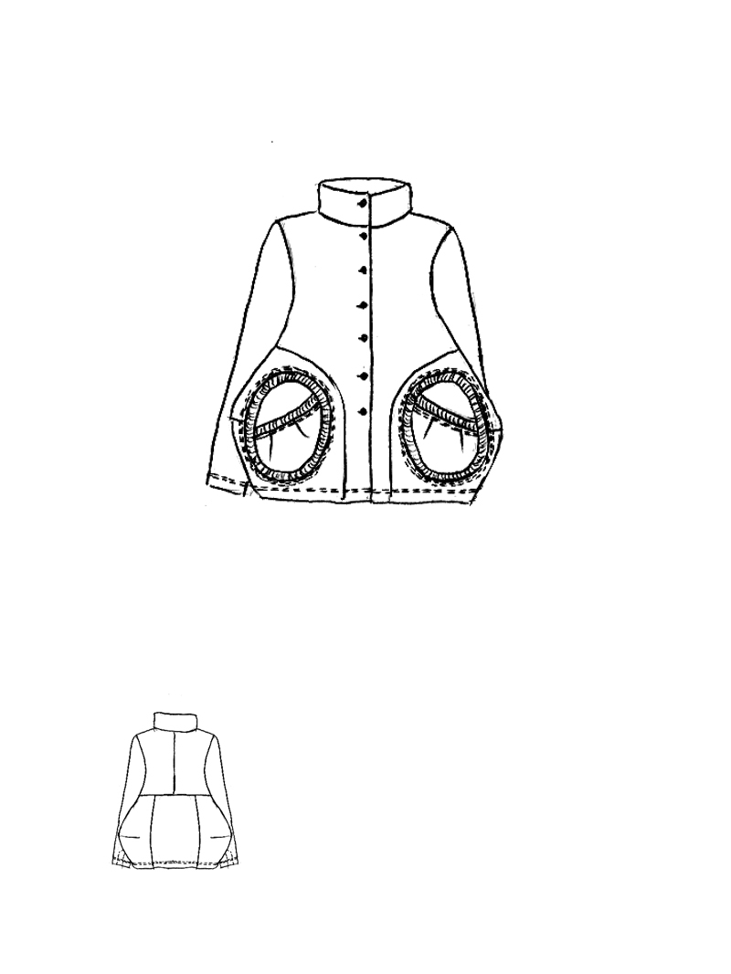 Rundholz Black Label - Kastenförmige Cottonshape Jacke - 2253631114