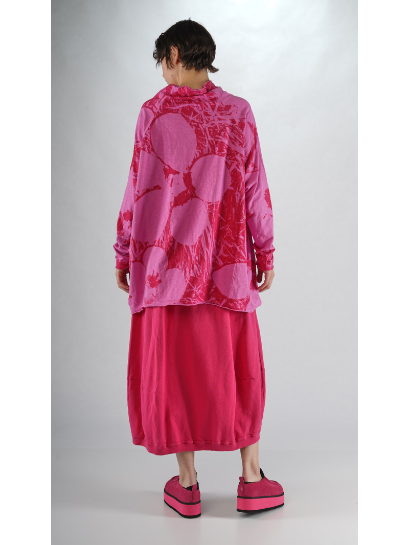 Rundholz Black Label - Ballonförmige Baumwoll Slubjersey Shirt mit Schleifentasche - 2253640502