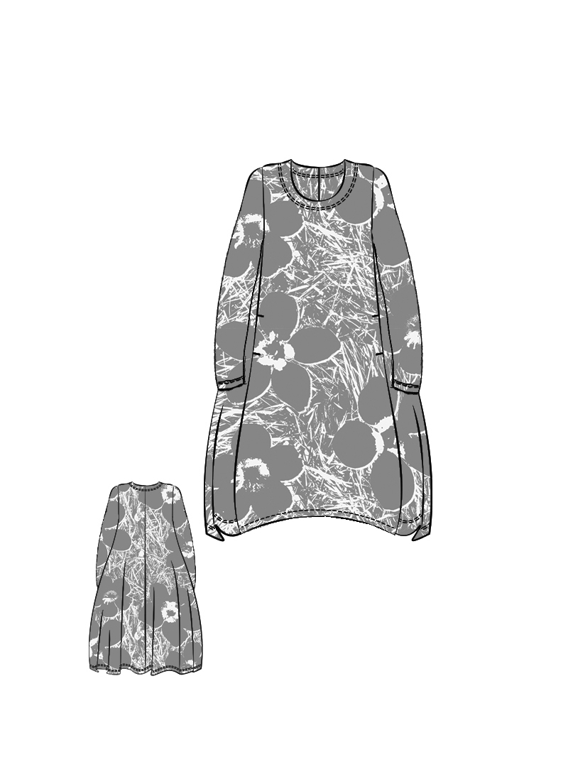 Rundholz Black Label - A-förmiges Baumwoll Slubjersey Kleid - 2253640904