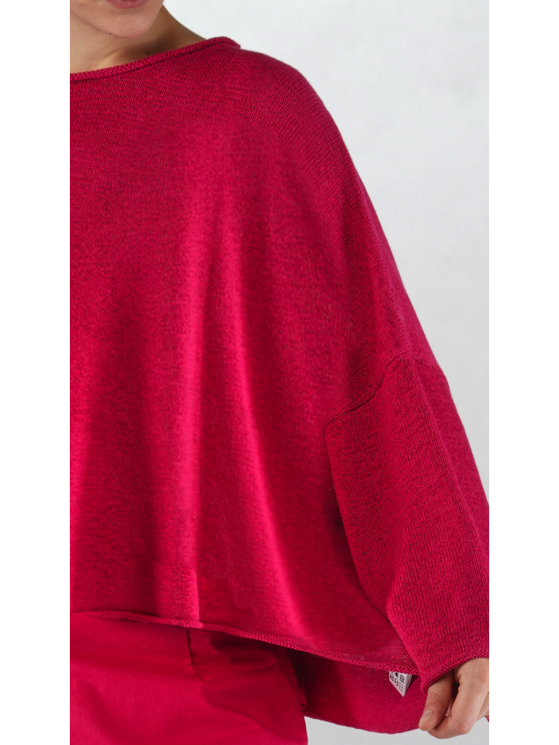 Rundholz Black Label - Kastenförmiger Leinen Strick Pullover - 2253720712