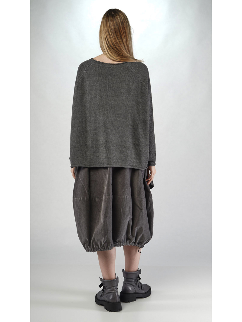 Rundholz Black Label -  Leinen-Baumwoll Pullover mit Rollkanten - 2253720713