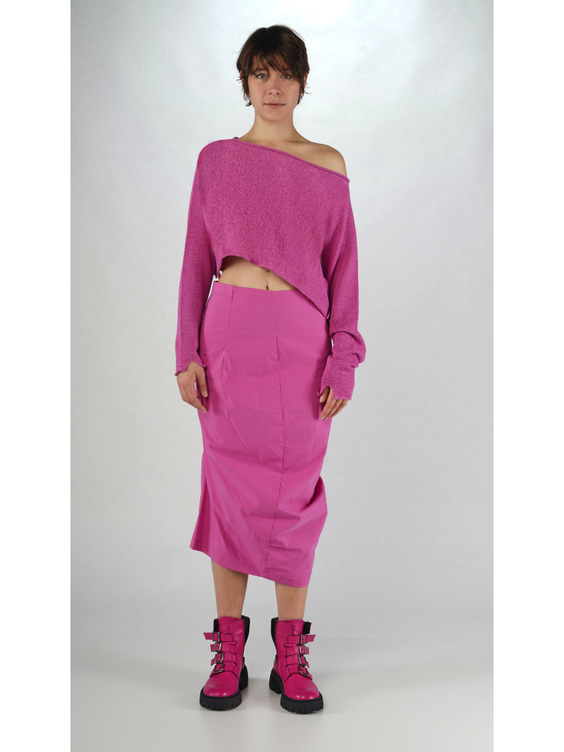 Rundholz Black Label - Cropped Leinen Strick Pullover - 2253720715