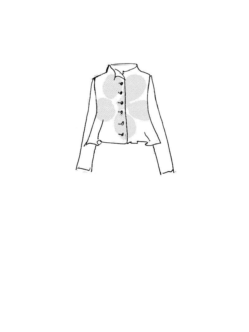 Rundholz Black Label - Ausgestellte Leinen Strickjacke mit Platziertem Flock Druck - 2253727106