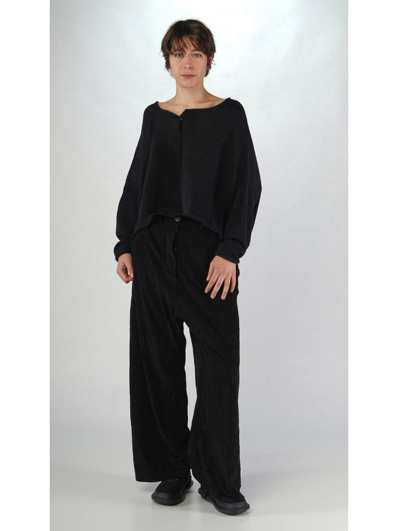 Rundholz Black Label - Gerade weite Leinen Strickjacke - 2253727117