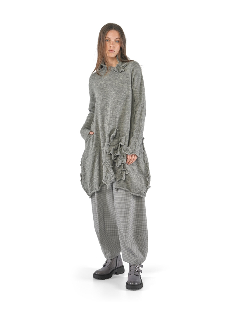 Rundholz Black Label - Stricktunika aus 100% Wolle mit Rollkragen - 2253897007