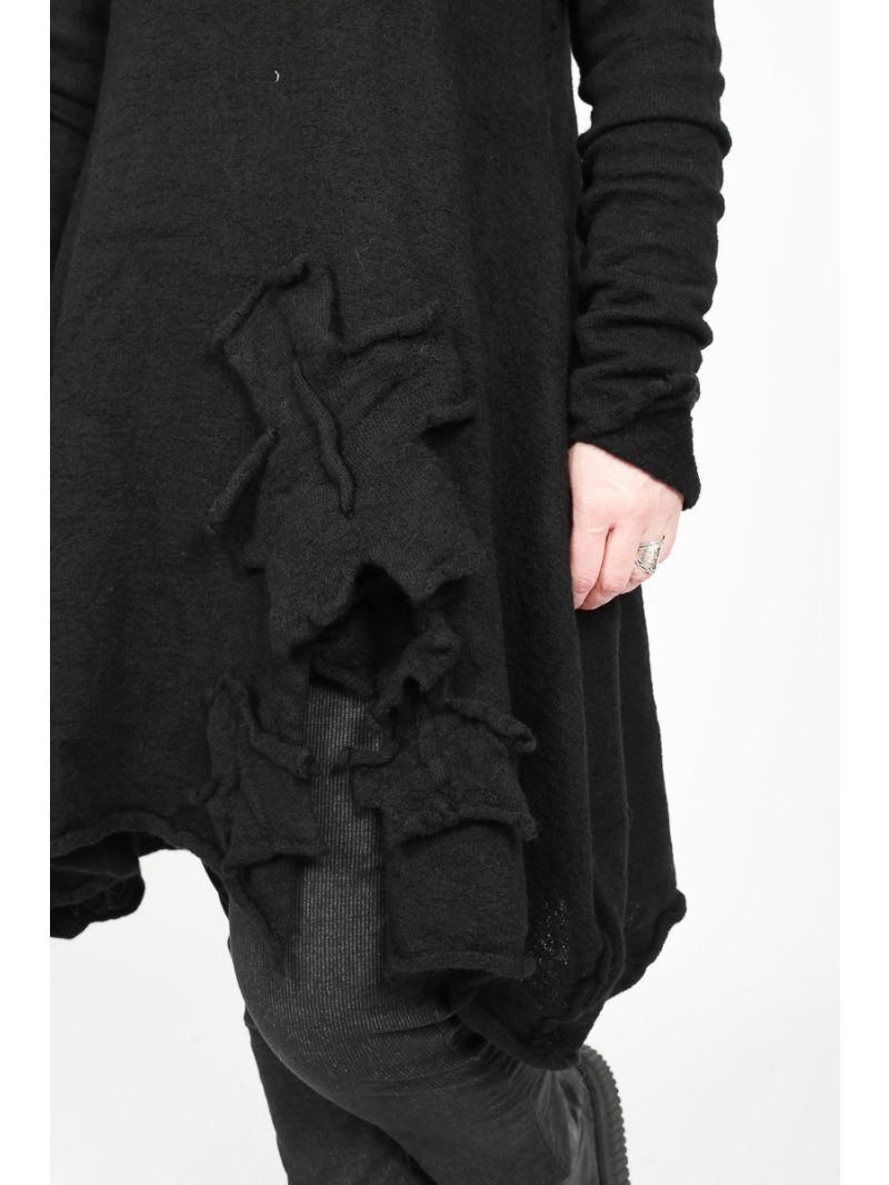 Rundholz Black Label - Stricktunika aus 100% Wolle mit Rollkragen - 2253897007