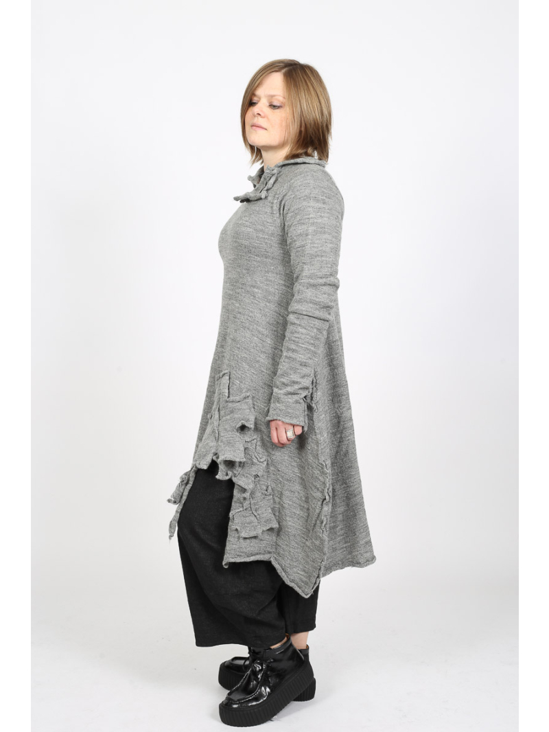 Rundholz Black Label - Stricktunika aus 100% Wolle mit Rollkragen - 2253897007