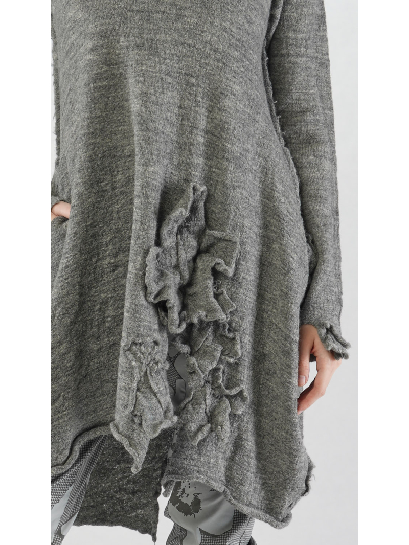 Rundholz Black Label - Stricktunika aus 100% Wolle mit Rollkragen - 2253897007