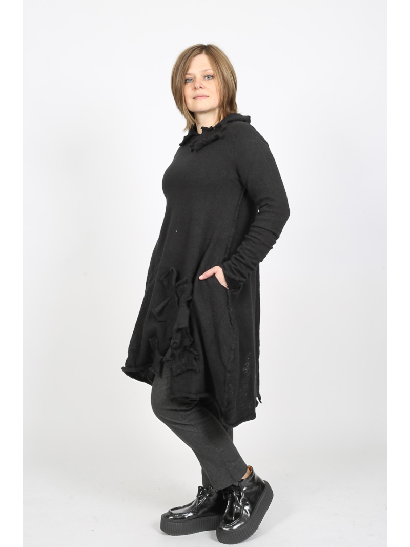 Rundholz Black Label - Stricktunika aus 100% Wolle mit Rollkragen - 2253897007