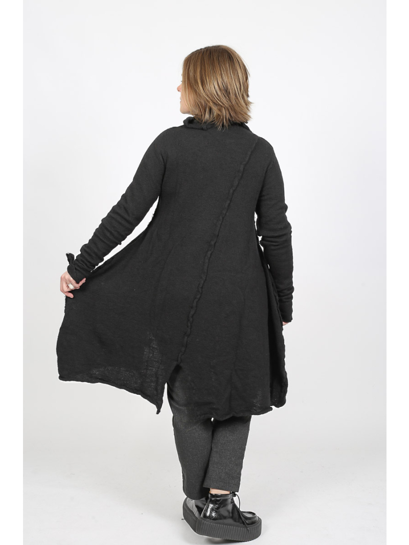 Rundholz Black Label - Stricktunika aus 100% Wolle mit Rollkragen - 2253897007