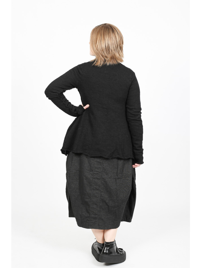 Rundholz Black Label - A-Linien Strickjacke mit Rollkragen - 2253897109