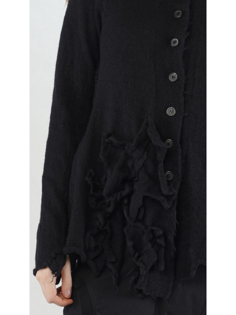 Rundholz Black Label - A-Linien Strickjacke mit Rollkragen - 2253897109