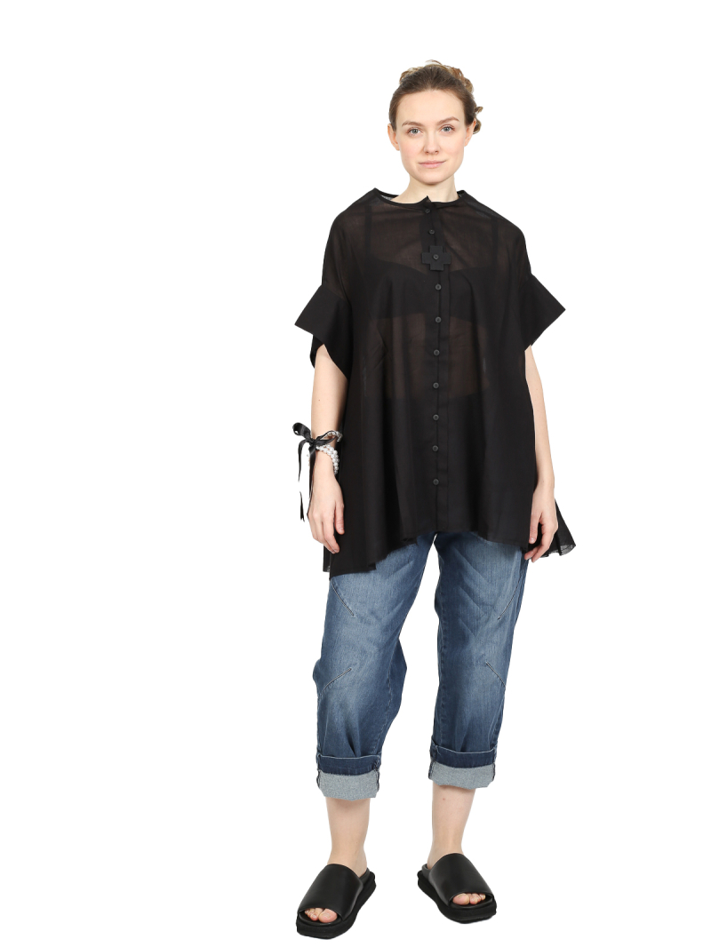 Pluslavie (Plü) - Voile Shirt Black - 4021
