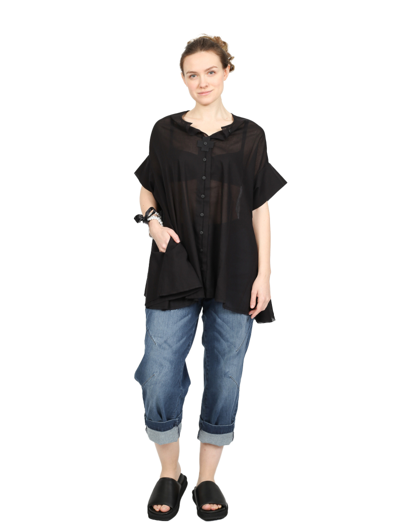 Pluslavie (Plü) - Voile Shirt Black - 4021