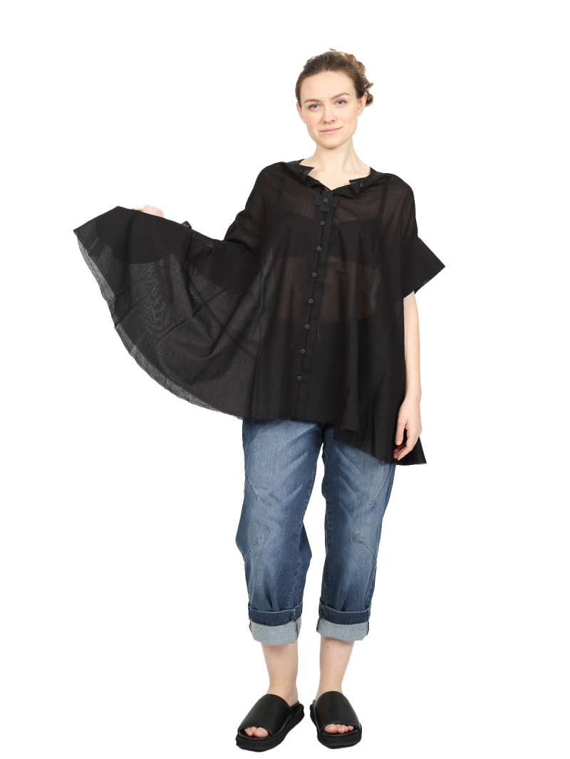 Pluslavie (Plü) - Voile Shirt Black - 4021